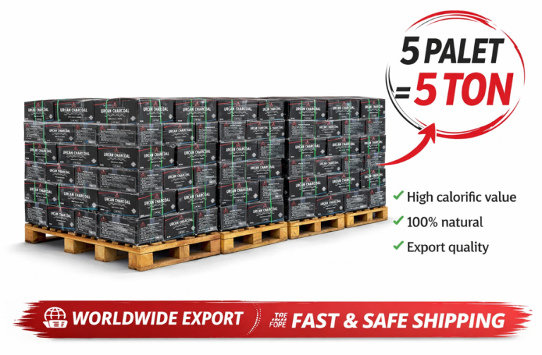 Urcan Charcoal 10kg box (5 pallet - 5 Ton)